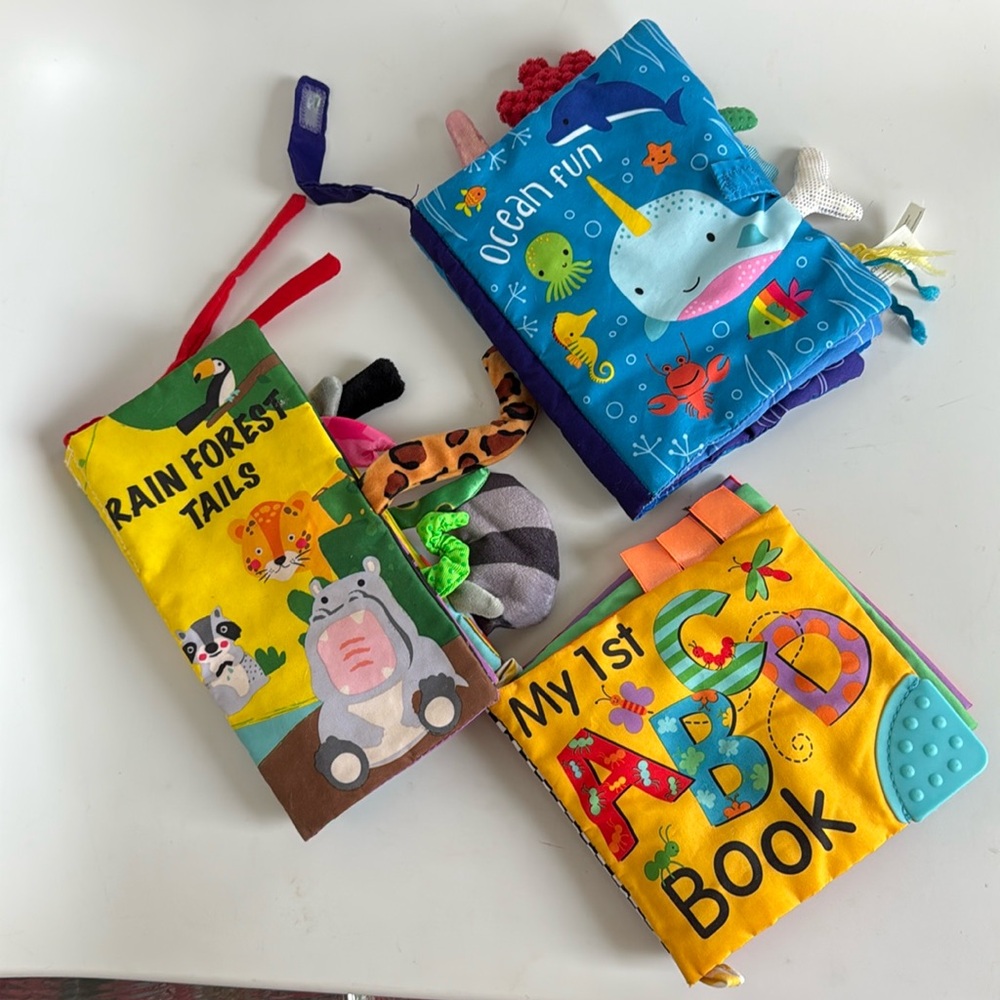 Soft Baby book lot animals and alphabet